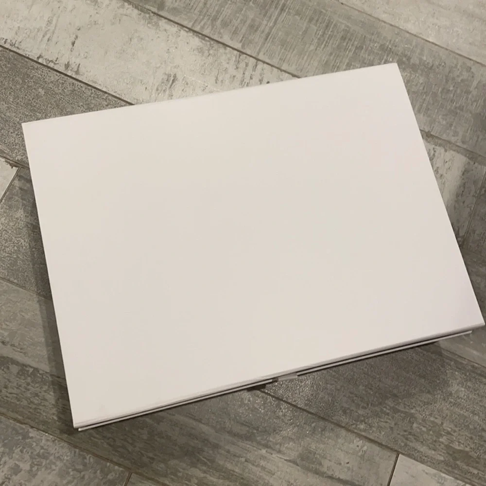 Nadine Merabi Authentic White Magnet Flap On Lead Empty Box Storage Contrast - Picture 5 of 10